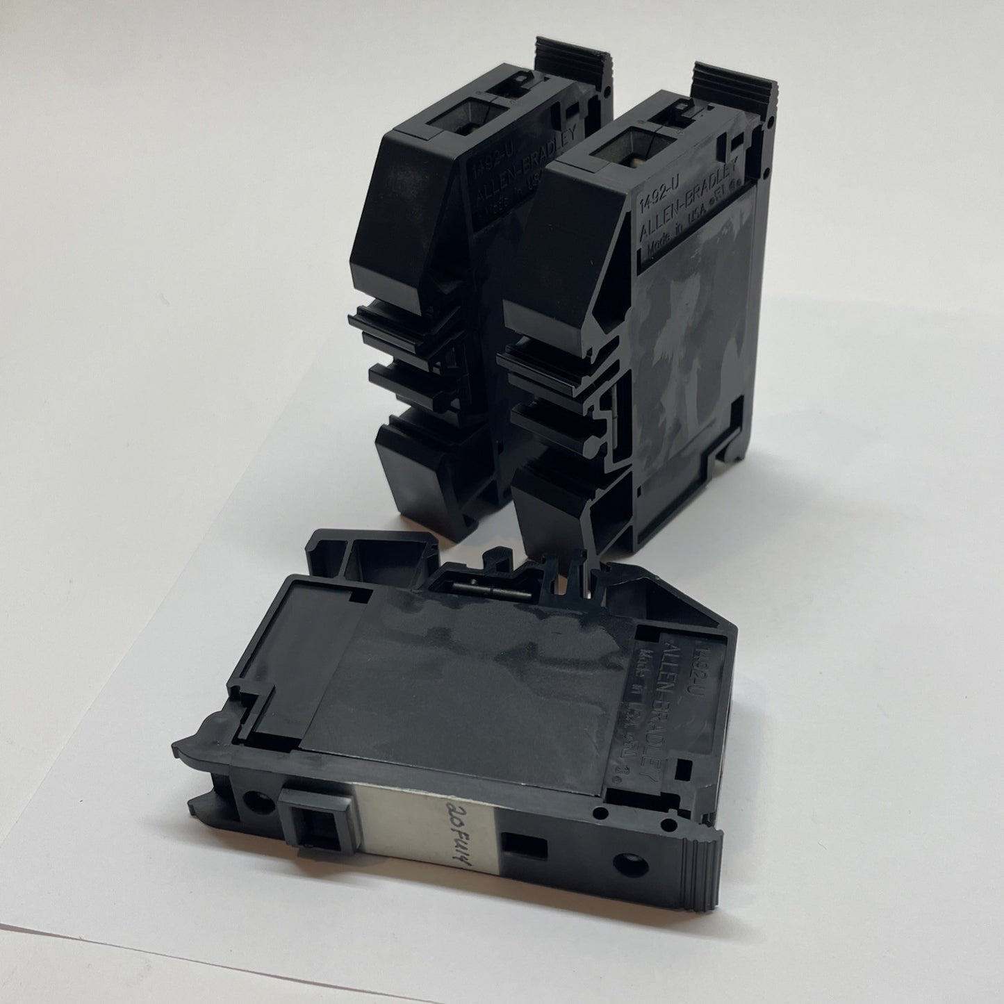 (LOT OF 3) ALLEN BRADLEY 1492-U / 1492U FUSE TERMNAL BLOCK