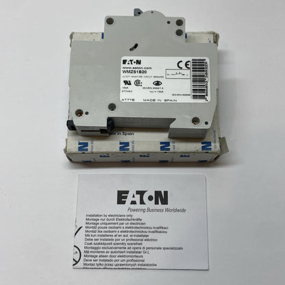 Eaton WMZS1B20 1-Pole 20A 10kA Type B Supplementary Protector UL1077