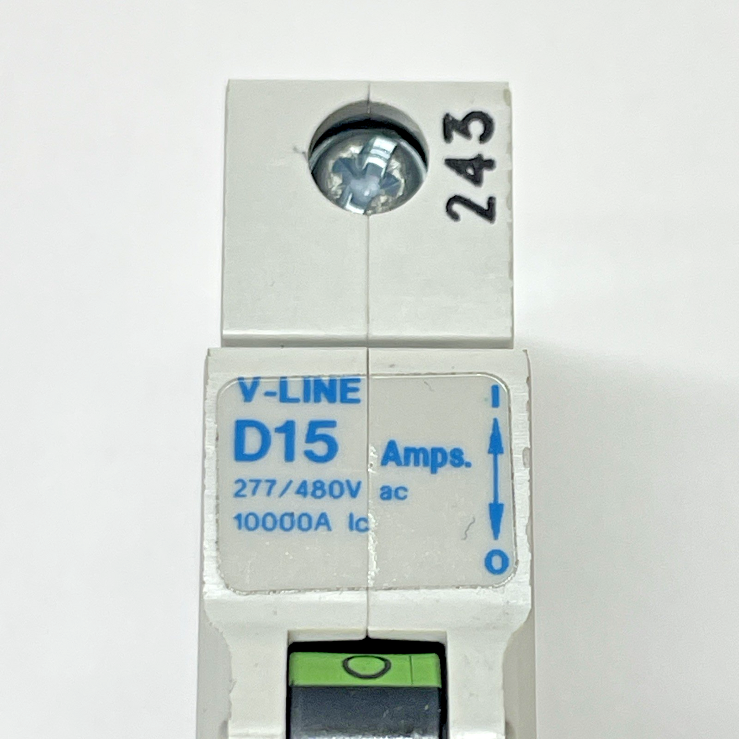 GE V-LINE V37115 15A 1-Pole DIN-Rail Circuit Breaker D15 277/480V (NEW)