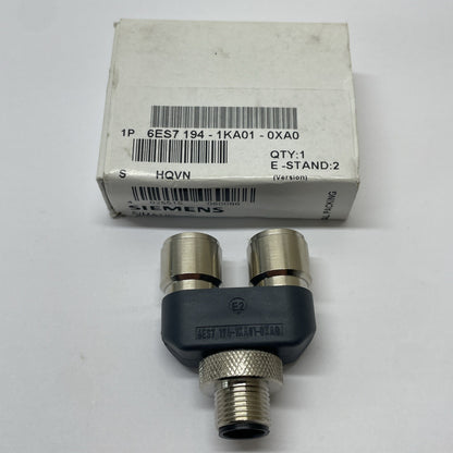 Siemens 6ES7 194-1KA01-0XA0 Y-Connector 5-pole M12 ET 200