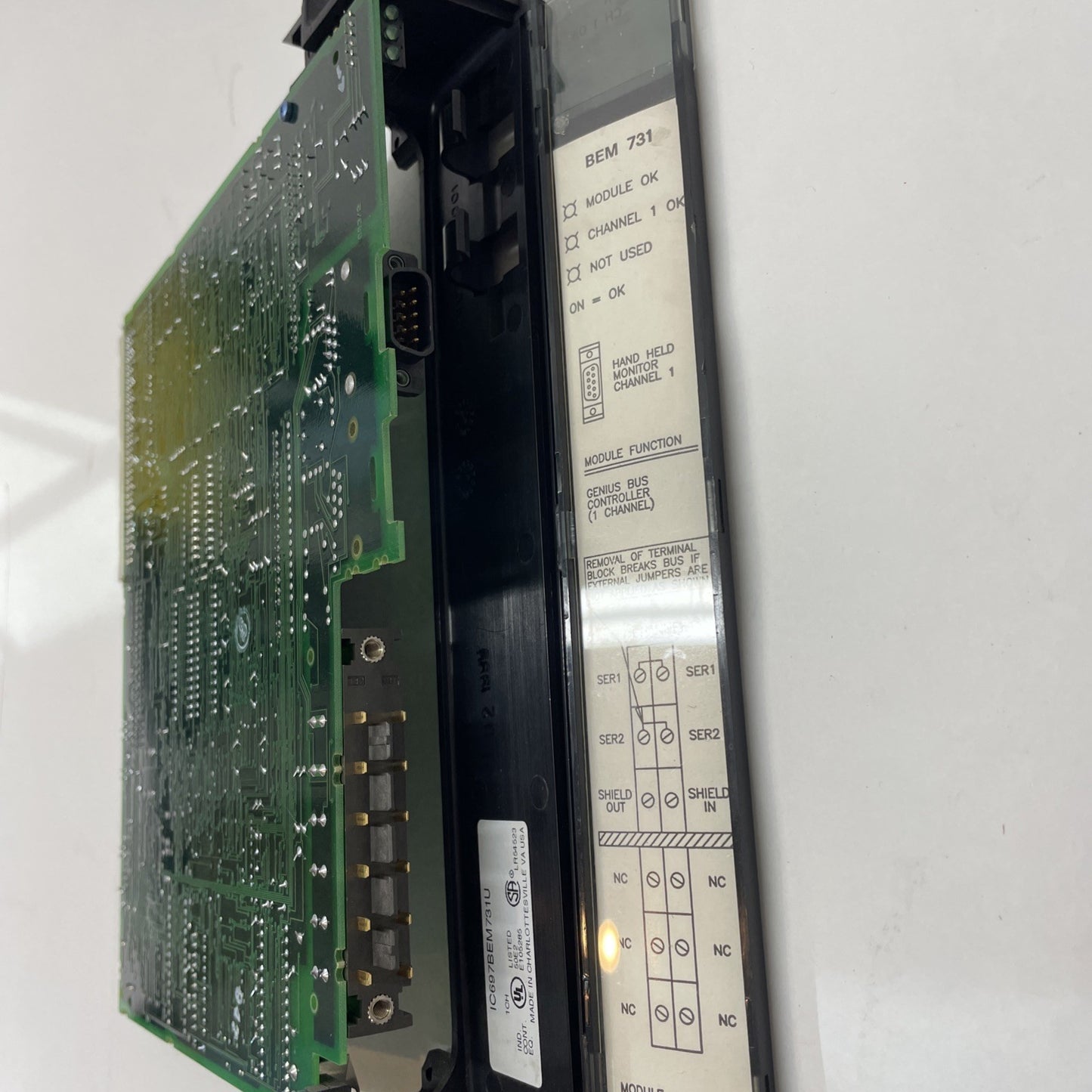 GE Fanuc IC697BEM731U 1 Channel Genius Bus Controller