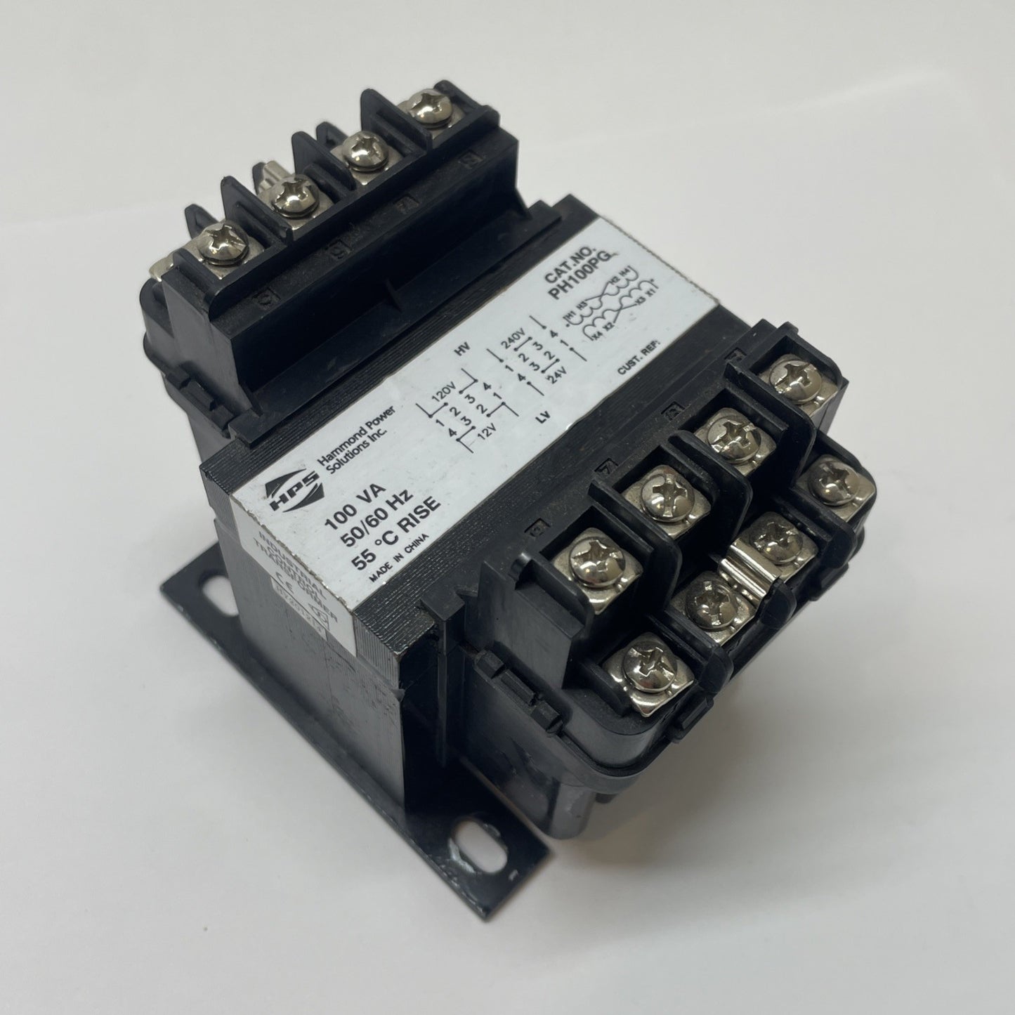Hammond Power Solutions PH100PG 100 VA Control Transformer 120/240 V - 12/24 V
