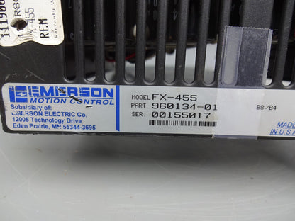 EMERSON FX-455 / 960134-01 / POSITIONING SERVO DRIVE  / 200-440VAC / PARTS ONLY