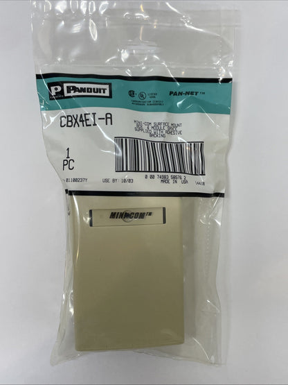 BRAND NEW Panduit CBX4EI-AY Mini-Com 4-Port Surface Mount Box