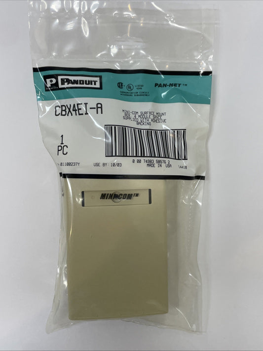 BRAND NEW Panduit CBX4EI-AY Mini-Com 4-Port Surface Mount Box