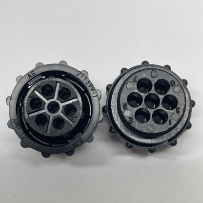 LOT OF 2 AMP 211399-1 Circular Connector Plug 7 pos Series I A5 AMP 1051