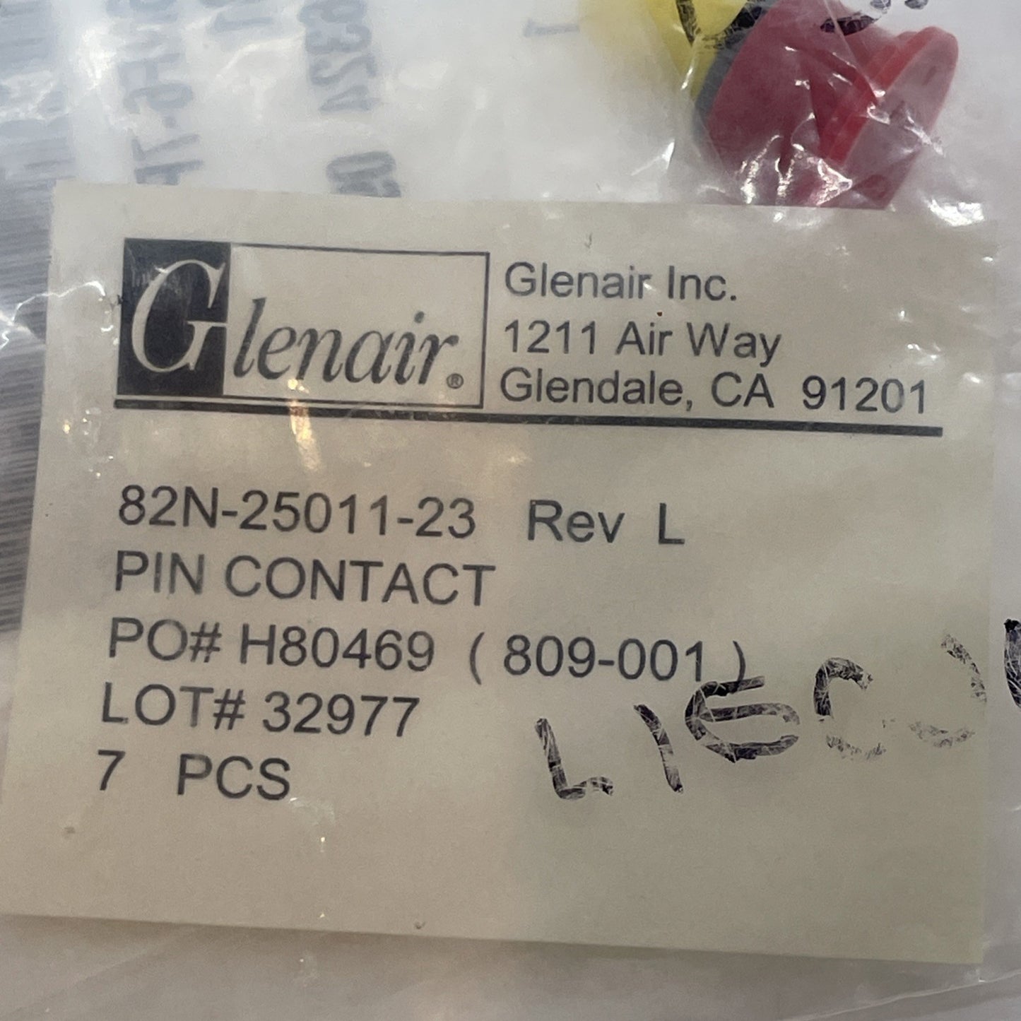 Glenair 800-009-16NF6-7PN Series 800 Mighty Mouse Circular Connector Plug