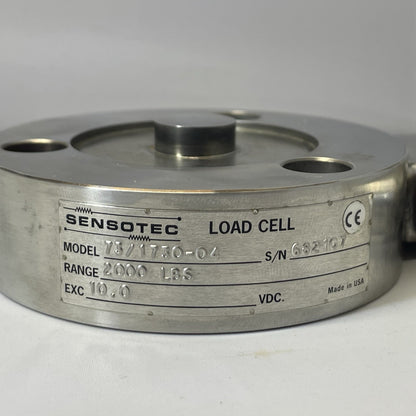 Sensotec 73/1730-04 Load Cell 5000 lb Capacity New Open Box