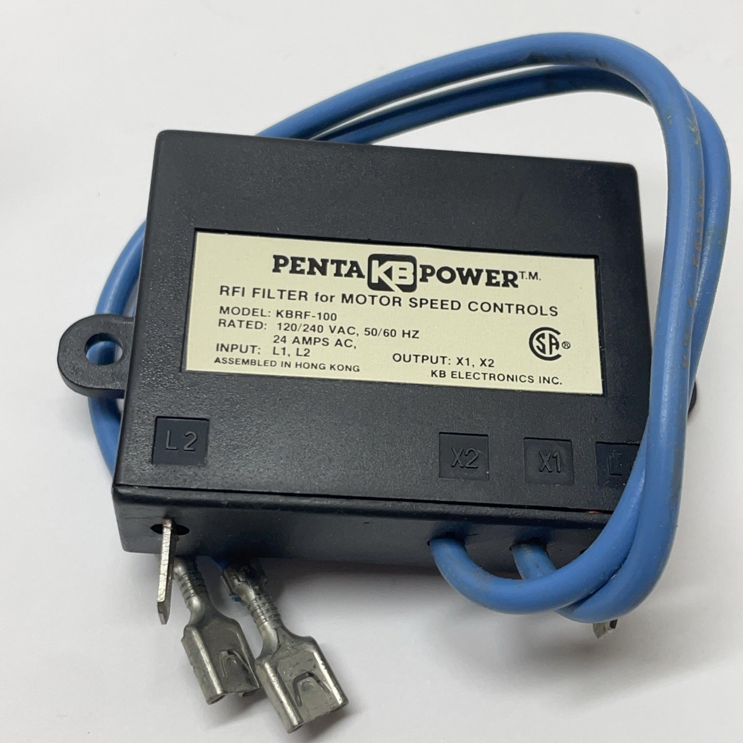 PENTA POWER KBRF-100 / 9107 KB ELECTRONICS RFI FILTER FOR SPEED CONTROL / NEW