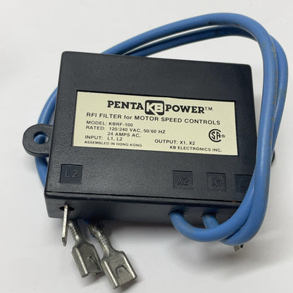 PENTA POWER KBRF-100 / 9107 KB ELECTRONICS RFI FILTER FOR SPEED CONTROL / NEW