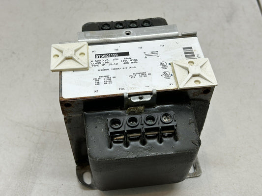 GE 9T58K4159 INDUSTRIAL CONTROL TRANSFORMER TYPE IP IS-12 / 0.500 KVA / 1PH 60HZ