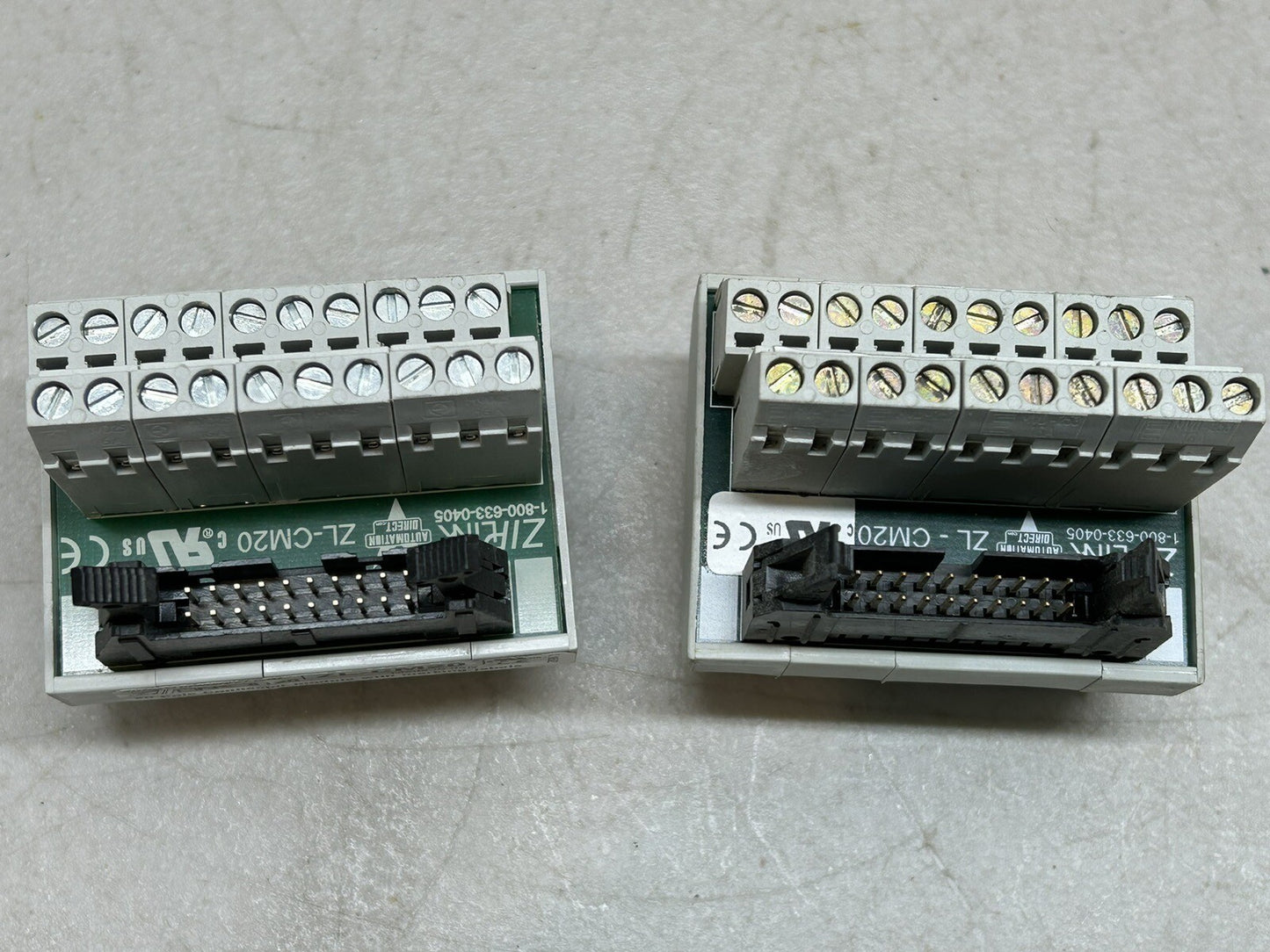 ZIPLINK ZL-CM20 / AUTOMATION DIRECT CONNECTOR MODULE / LOT OF 2