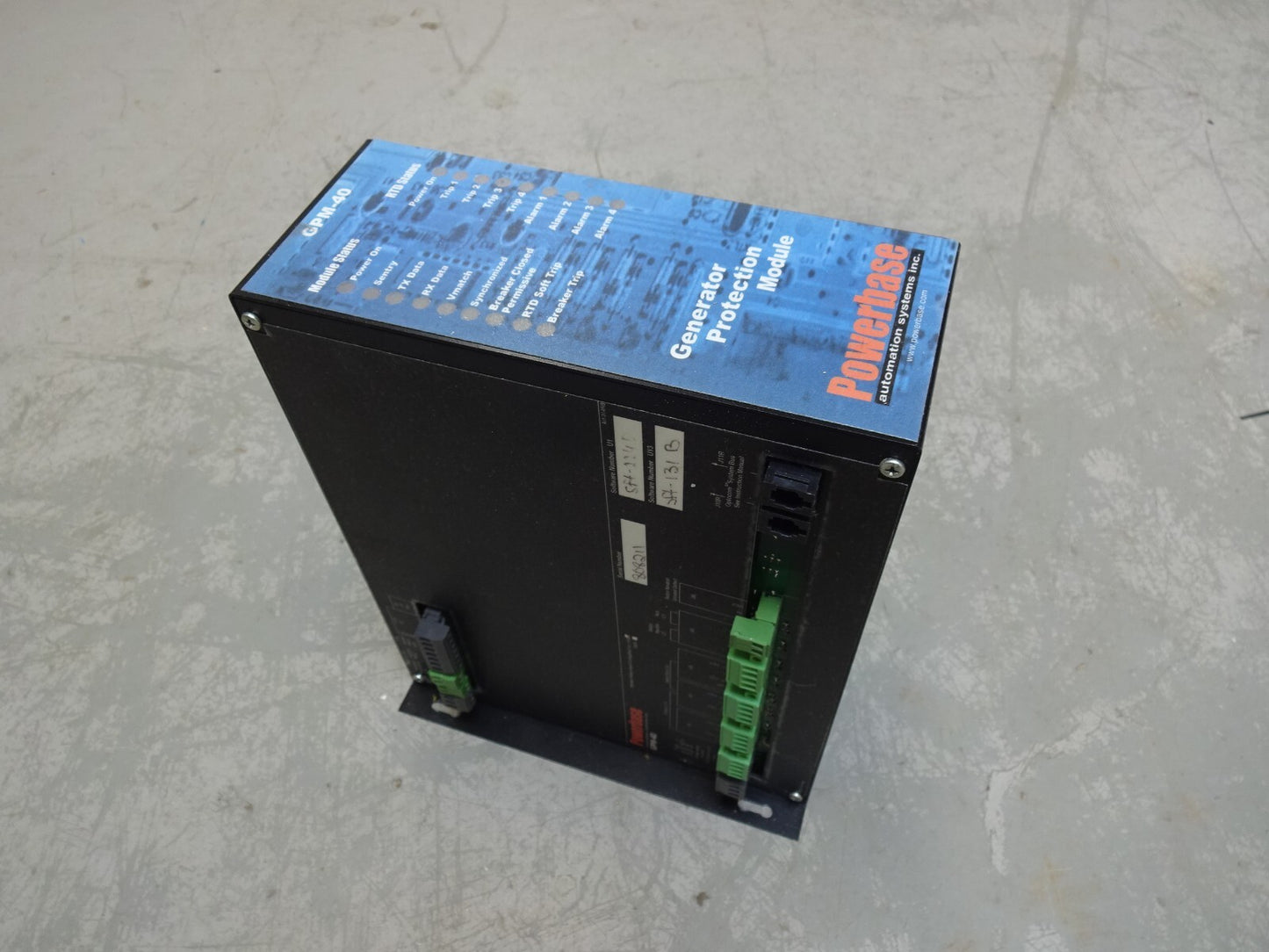 POWERBASE GPM-40 / GENERATOR PROTECTION MODULE / RESISTIVE TEMPERATURE DEVICE