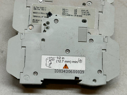 MERLIN GERIN 60103 2A MULTI9 1 POLE CIRCUIT BREAKER LOT OF 2 / + BONUS (1) 60120
