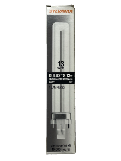Sylvania CF13DS/827/ECO 13W GX23 Base Compact Fluorescent Lamp 20331 827