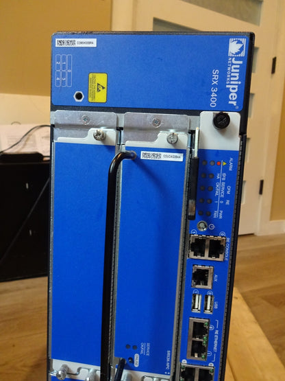 JUNIPER SRX3400-BASE-AC SERVICES GATEWAY / WITH SRX3K-RE-12-10 / SRX3K-SFB-12GE