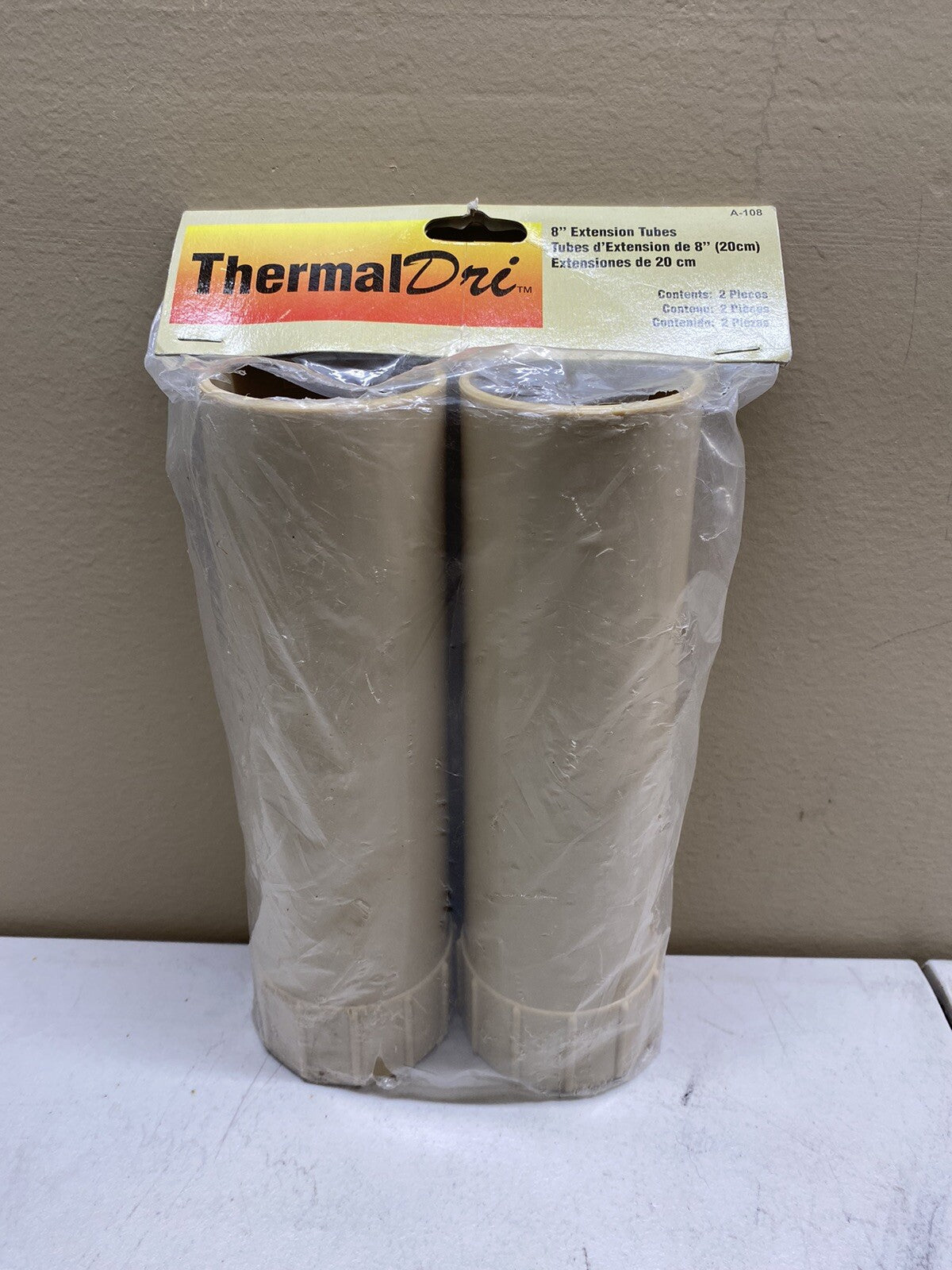 OPTRONICS A-108 THERMALDRI 8" EXTENSION TUBES 2 PCS FOR BOOTS / NEW