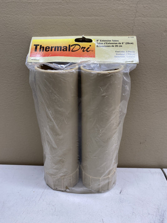 OPTRONICS A-108 THERMALDRI 8" EXTENSION TUBES 2 PCS FOR BOOTS / NEW