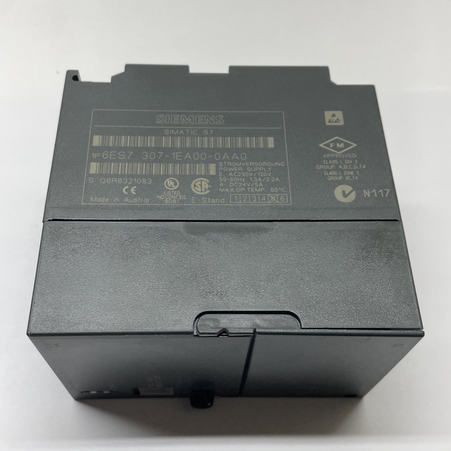 Siemens 6ES7 307‑1EA00‑0AA0 Power Supply PS307 24VDC 5A PLC Module