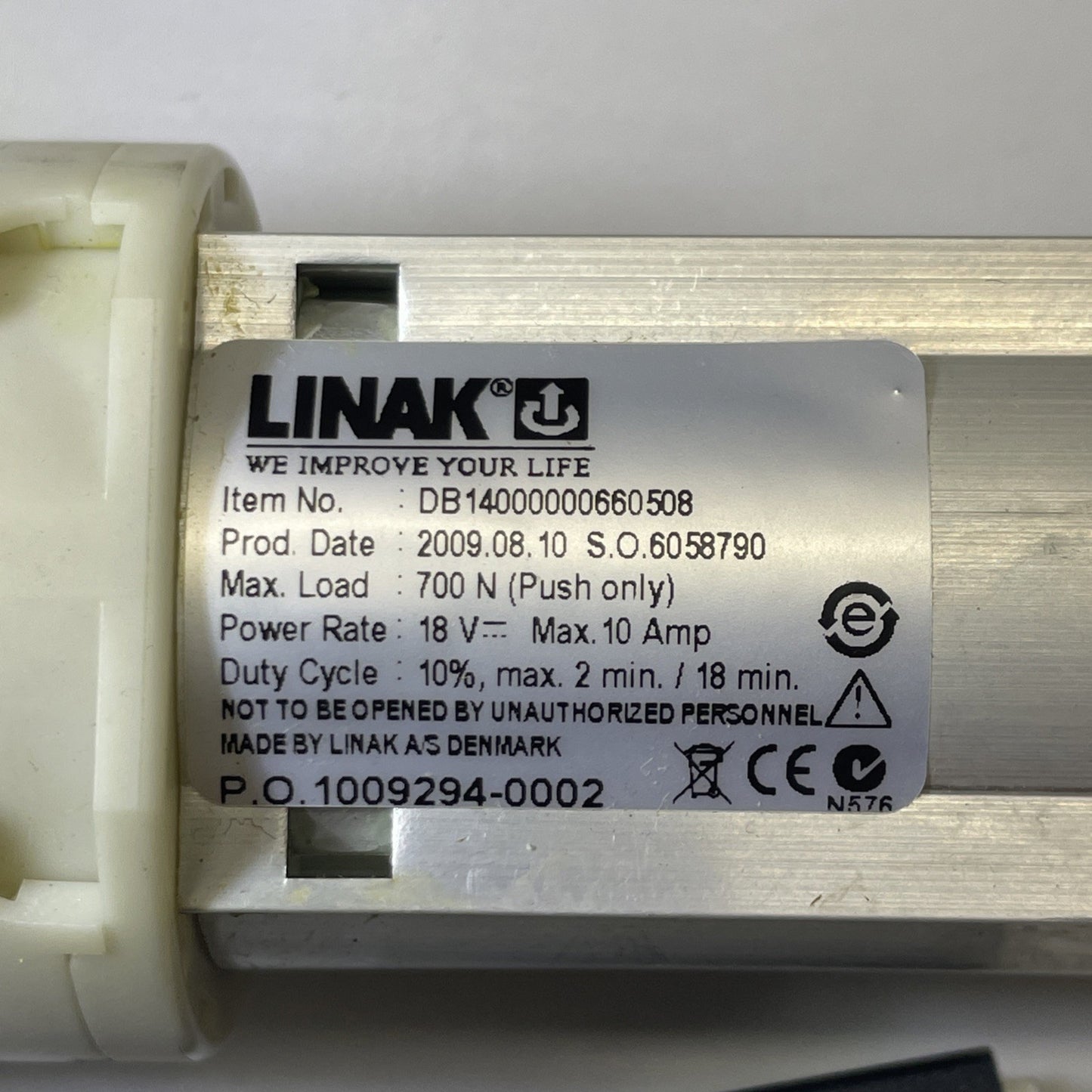 LINAK 0638849 18V 0926 (DB14000000660508) LINEAR ACTUATOR