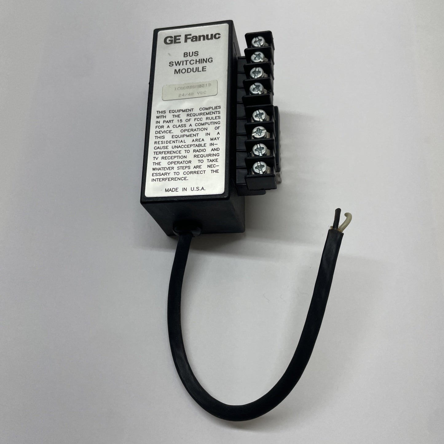 GE Fanuc IC660BSM021D Genius I/O Bus Switching Module 24/48 VDC