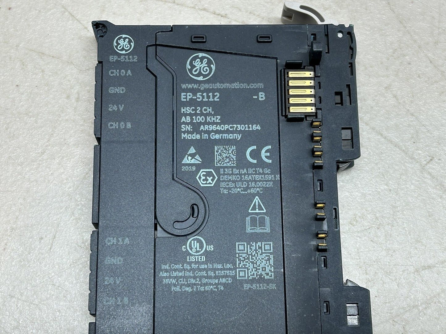 GE Emerson EP-5112-B  2-Channel 100 kHz High Speed Counter Module