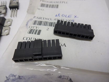 MOLEX 43645-1000 + 43645-0300 / AMPHENOL 69168-110HLF / L7805ABV V6 NEW & USED