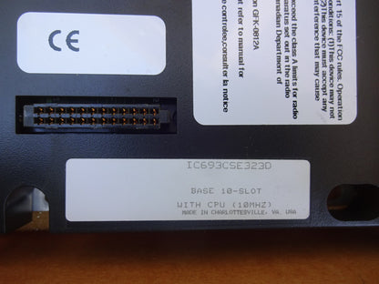 GE FANUC IC693CSE323 / IC693CSE323D 10 SLOT BASE WITH CPU 10MHZ / USED WITH BOX