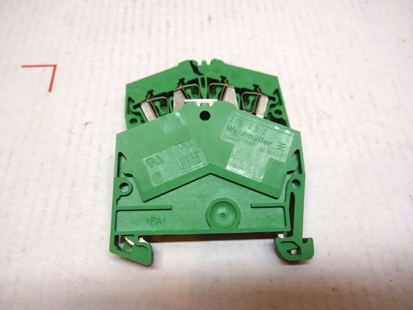 WEIDMULLER ZPE 2.5-2  / TERMINAL BLOCKS / LOT OF 2