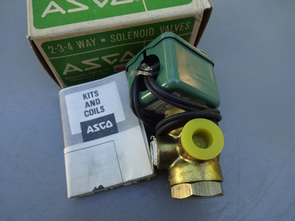 ASCO 8262C103 / 110/50 120/60 VOLTS SOLENOID VALVE  1/4"/ NEW WITH BOX