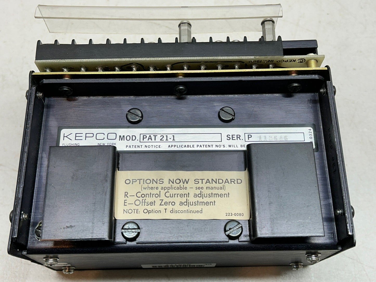 KEPCO PAT 21-1 / PAT21-1 / POWER SUPPLY INPUT 115/230VAC / OUTPUT 0-21V 0-1A