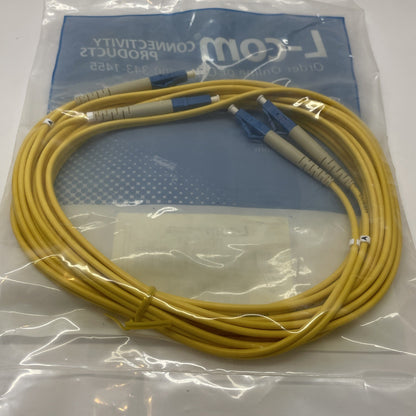 L-Com SFODLC-04 Fiber Optic Cable LC-LC 9/125 Singlemode Duplex 4m