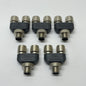 (LOT OF 5) Siemens 6ES7 194-1KA01-0XA0 Y-Connector 5-pole M12 ET 200