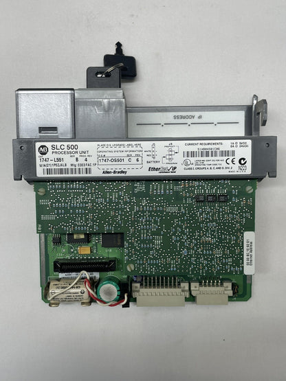 Used Allen-Bradley 1747-L551 SLC 500 CPU Processor Unit(Great Condition)