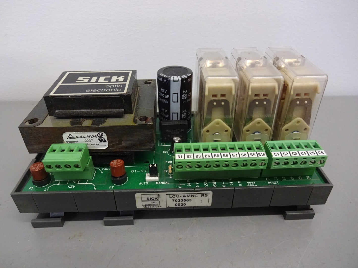 SICK 7023563 / LCU-AMNC RS / POWER SUPPLY 120/220 VAC GUARD ONLY 24