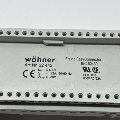 Wöhner 32442 Busbar Adapter 32A 600VAC 60 Classic