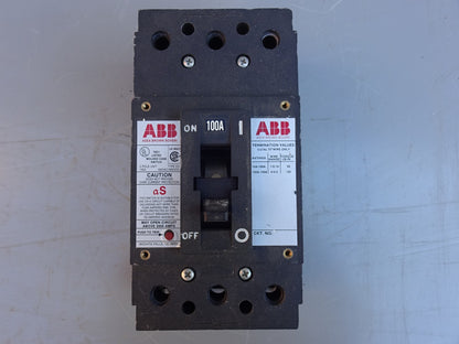 ABB ESB43100L / CIRCUIT BREAKER 100 AMP 100A 3 POLE 3P 480V