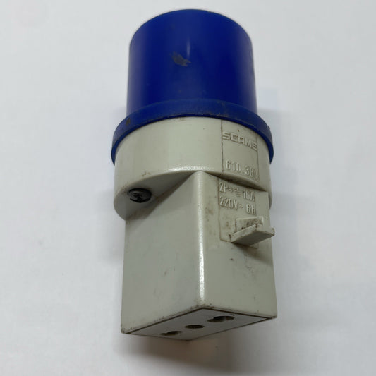 Scame 610.380 / 610 380 Industrial Power Connector Adapter 16A 250 V 2P+E IP20