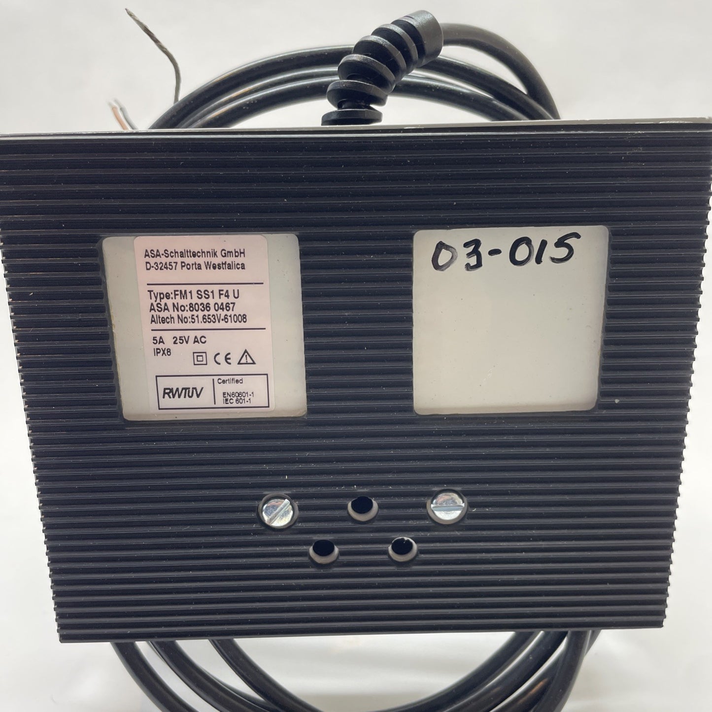 ALTECH CORP 51.653V-61008 FOOT SWITCH FM1-SS1-F4-U 51653V61008
