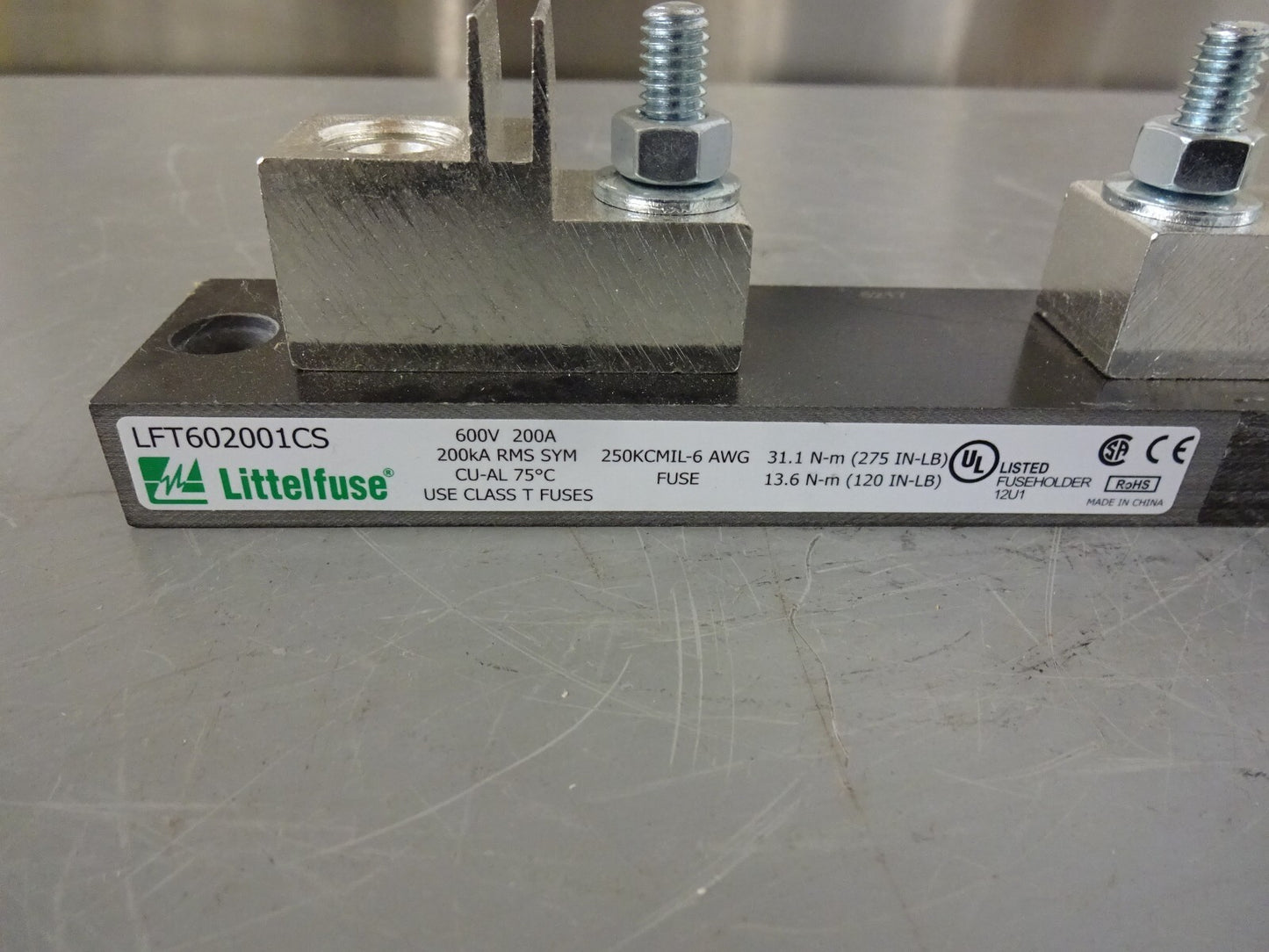 LITTELFUSE LFT602001CS / 600V 200A USES CLASS T FUSES / NEW