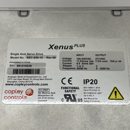 Copley Controls XEC-230-15 Digital Drive + XEC-CK/XPC-CK