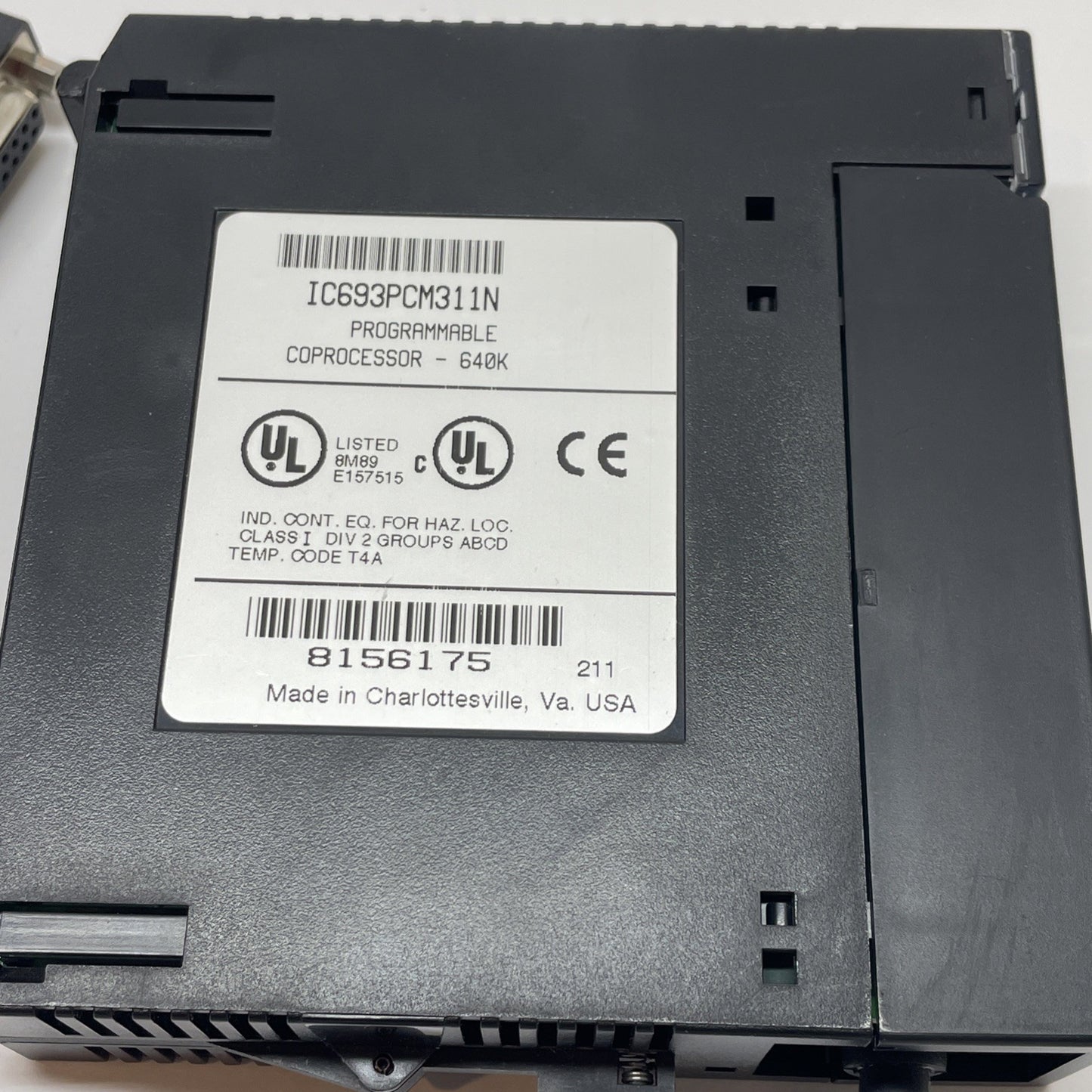 GE Fanuc IC693PCM311N Series 90-30 Programmable Coprocessor Module 640K RAM