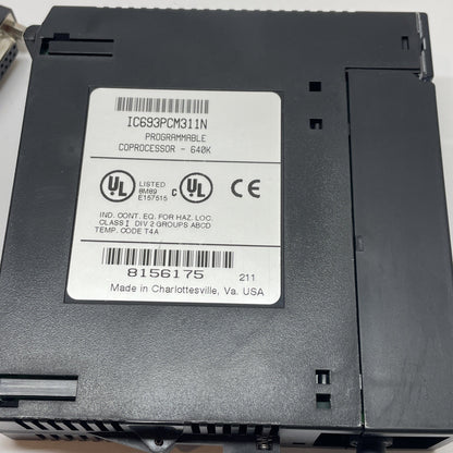 GE Fanuc IC693PCM311N Series 90-30 Programmable Coprocessor Module 640K RAM