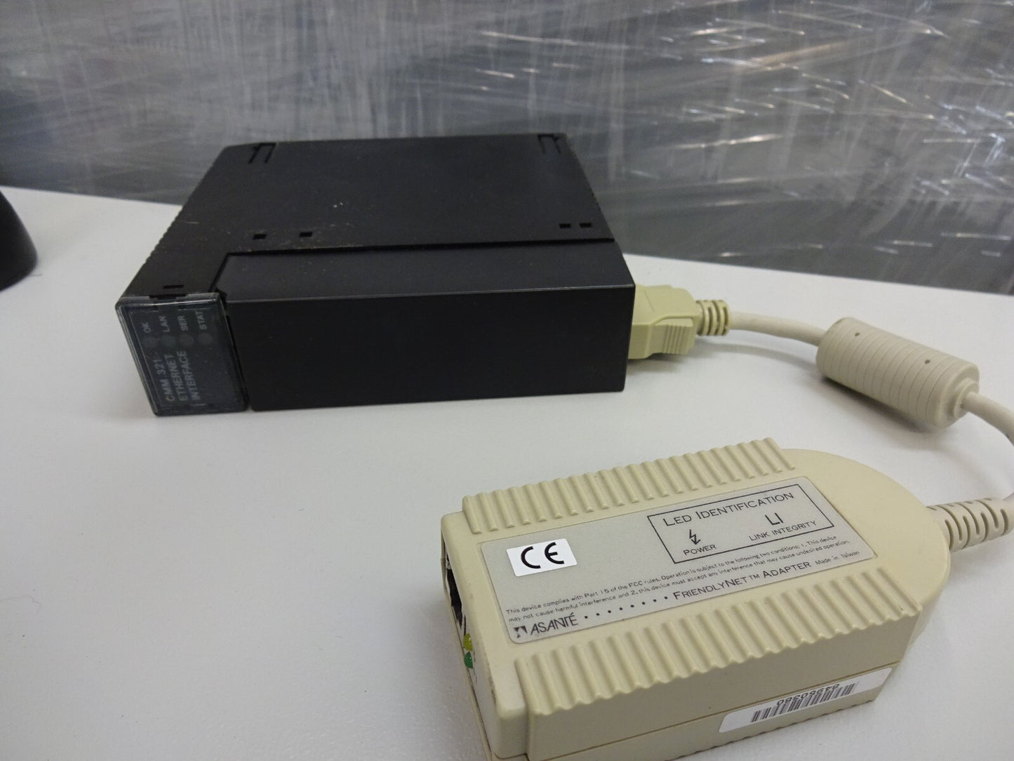 GE Fanuc IC693CMM321-EE Ethernet Interface Module W/ Asante Adapter