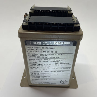 RiS PAN-1B Phase Angle Transducer PAN-1-1B-180 P1-E0-X1-F60-W0-Z0-A1-G1
