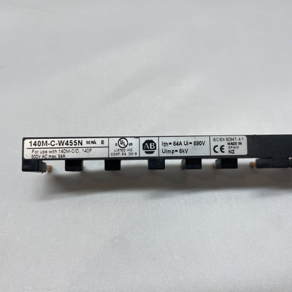 ALLEN-BRADLEY 140M-C-W455N COMPACT BUS BAR USE W/ 140M-C/D