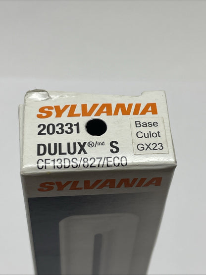 Sylvania CF13DS/827/ECO 13W GX23 Base Compact Fluorescent Lamp 20331 827