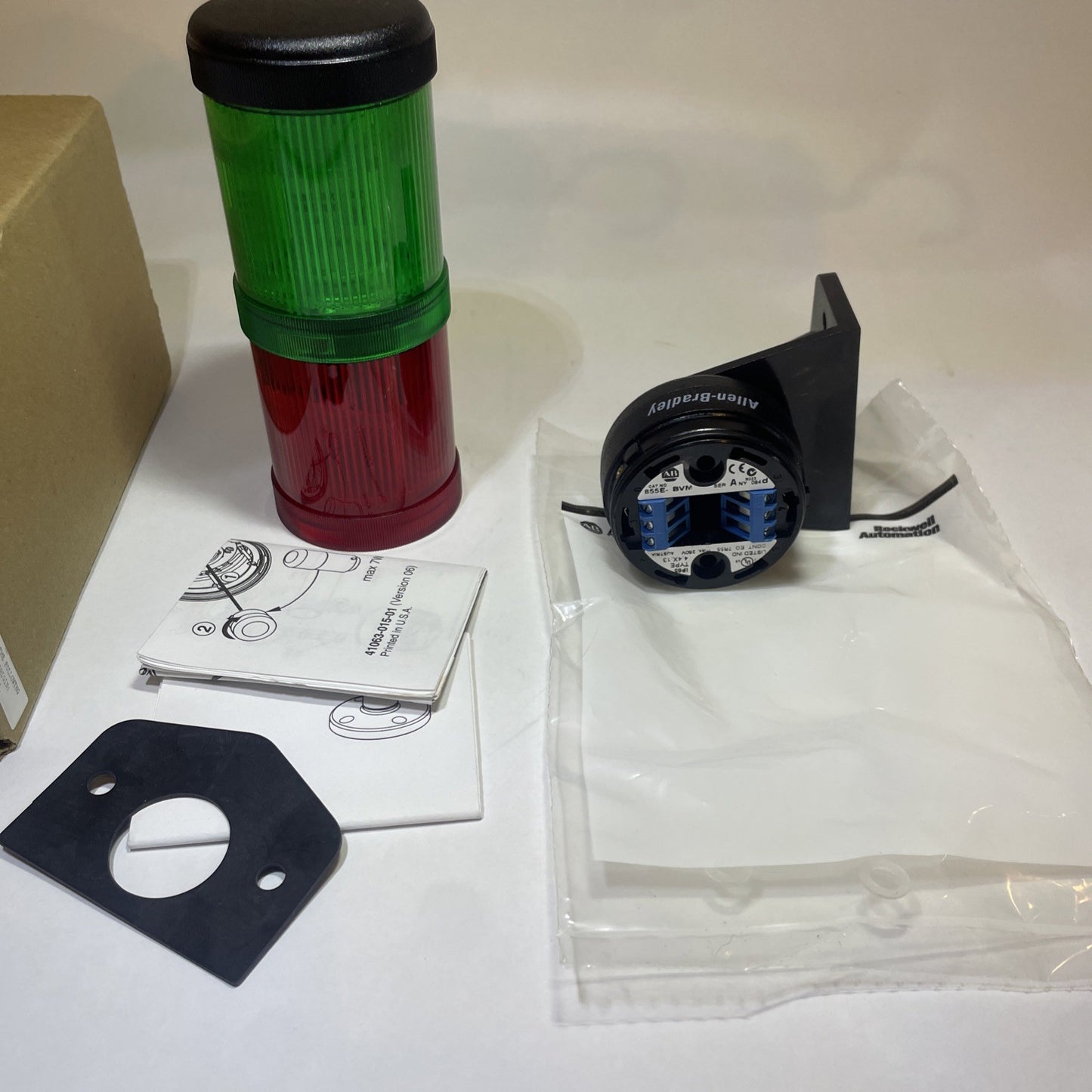 A/B BULLETIN 855EV Cat# 855EV B243Y5Y4Y6P1 Tower Light Stack New FREE SHIPPING.