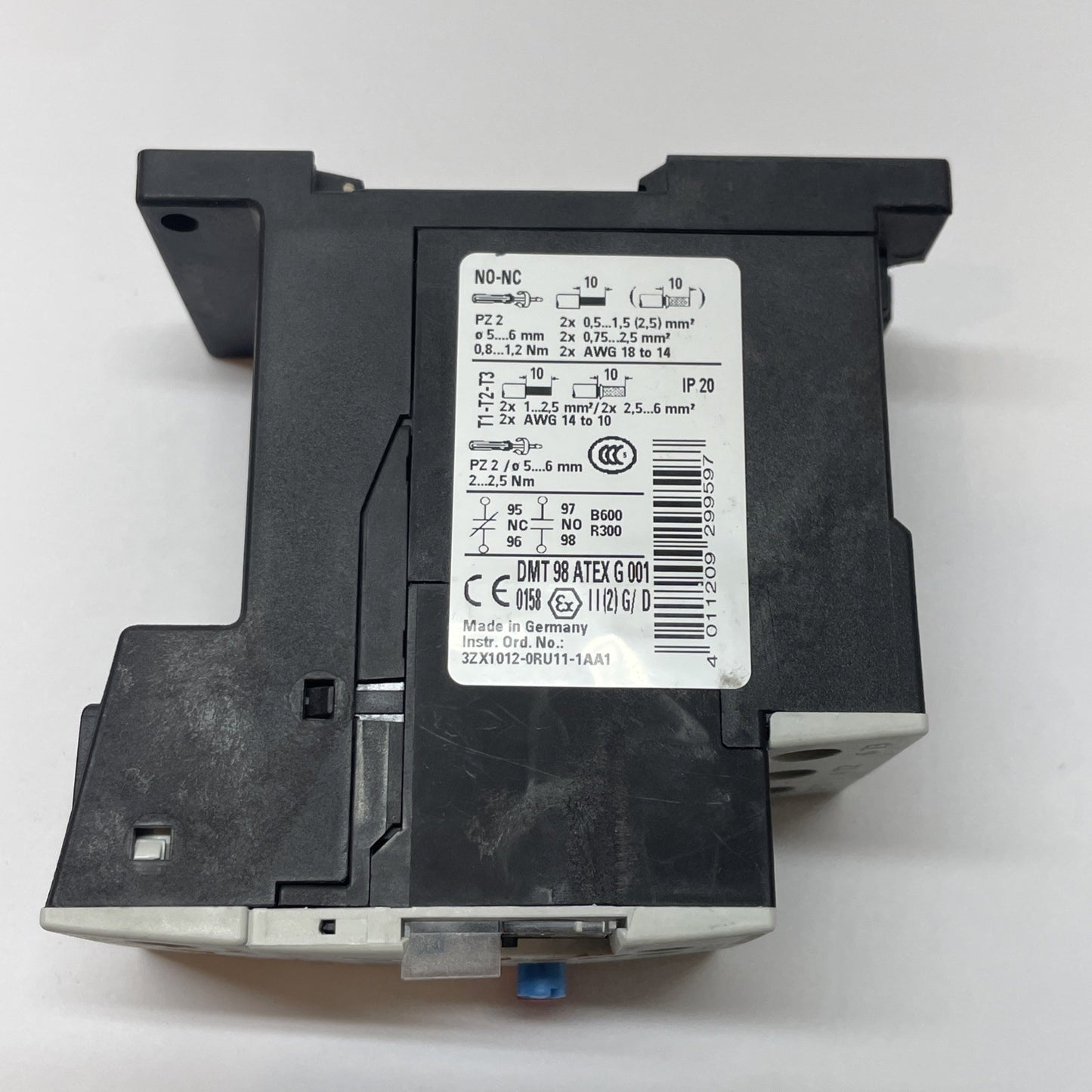 Siemens Sirius 3RU1126-4AB0 / 3ZX1012-0RU11-1AA1 Overload Relay w/ 3RU1926-3AA01