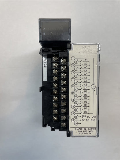 GE Fanuc IC693MDL241D 24VAC/VDC 16-Point Positive/Negative Logic Input Module